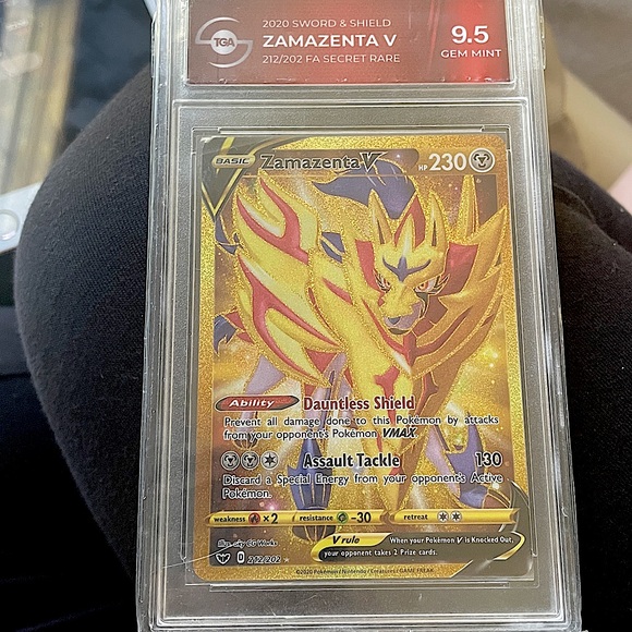 Authentic graded Pokémon graded 9.5 zamazenta V Pokemon Sword & Shield - Picture 1 of 1